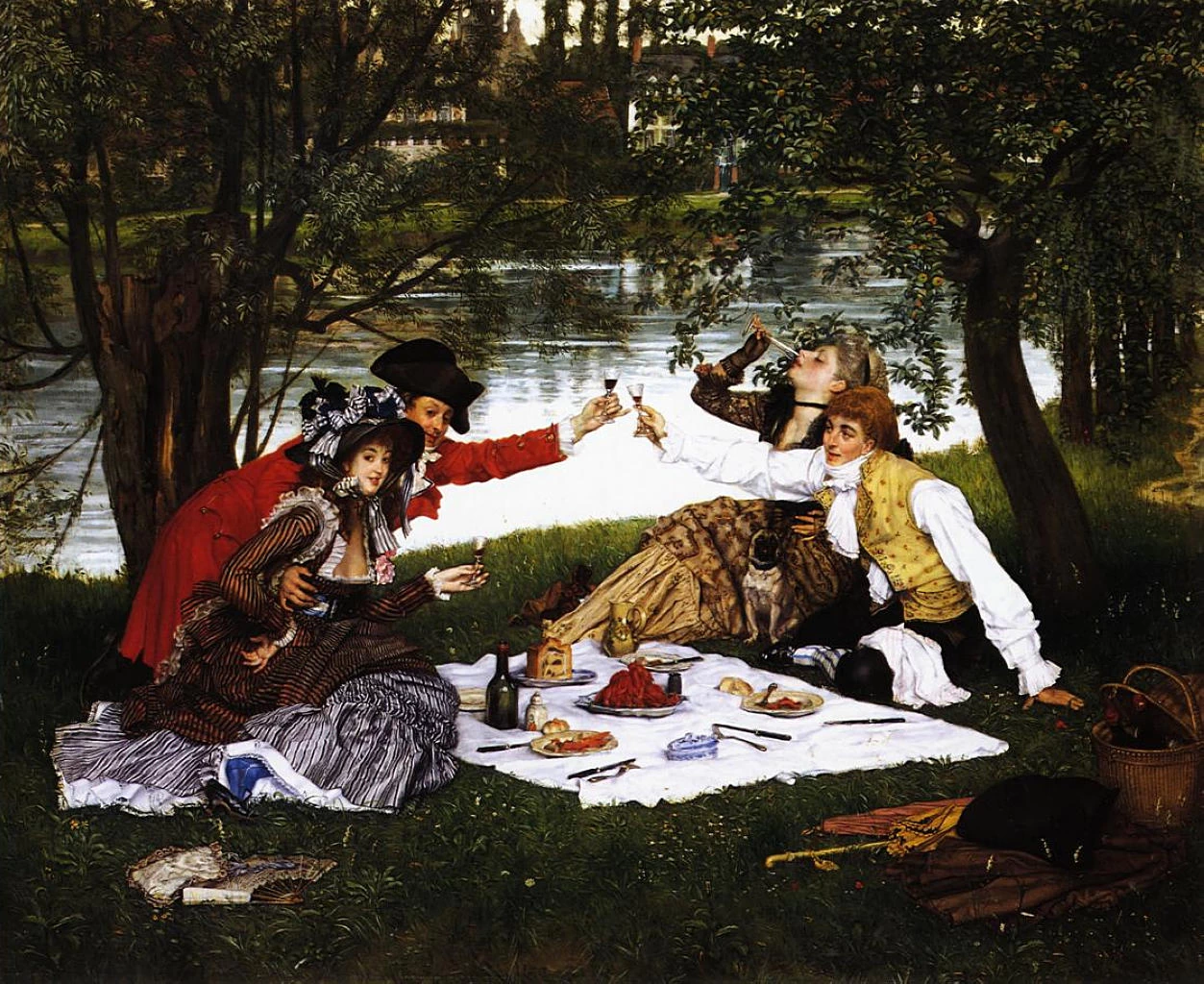 James Tissot - 113, La tovaglia quadrata, 1870, Musée des beaux, arts du Canada